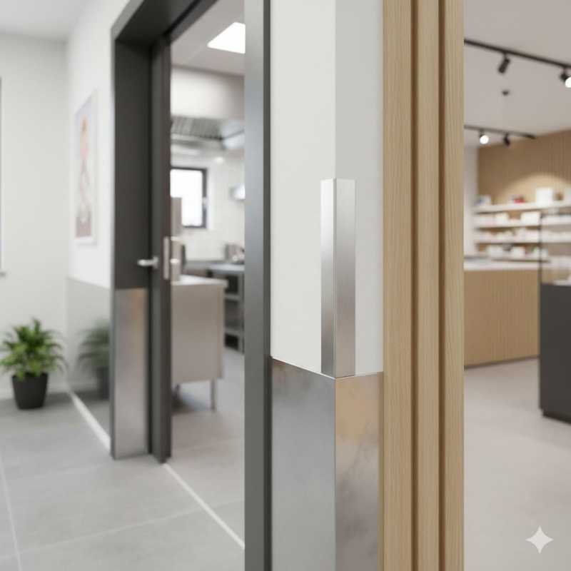 Edelstahl Kantenschutz 0,8 mm K240 geschliffen V2A